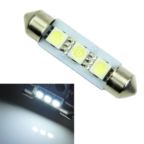 Ampoule De Voiture Blanche Pure 41mm 3 Smd 5050 | Blanc Pur, Pour L... on Productcaster.