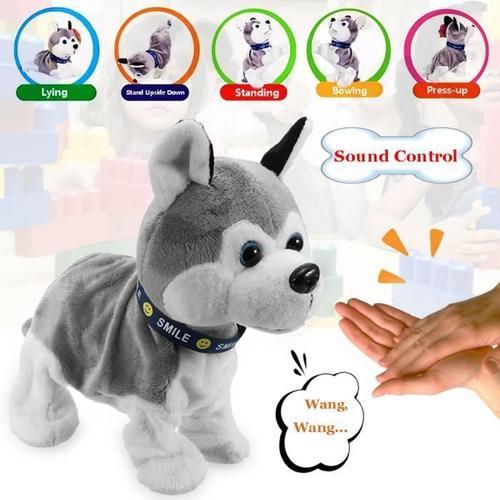 Électronique Chien Robot Jouet Peluche Interactive Capteur Son Touc... on Productcaster.