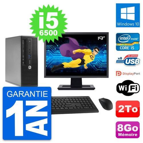 PC HP ProDesk 400 G3 SFF Ecran 19" i5-6500 RAM 8Go Disque 2To Windo... (Reconditionné) on Productcaster.