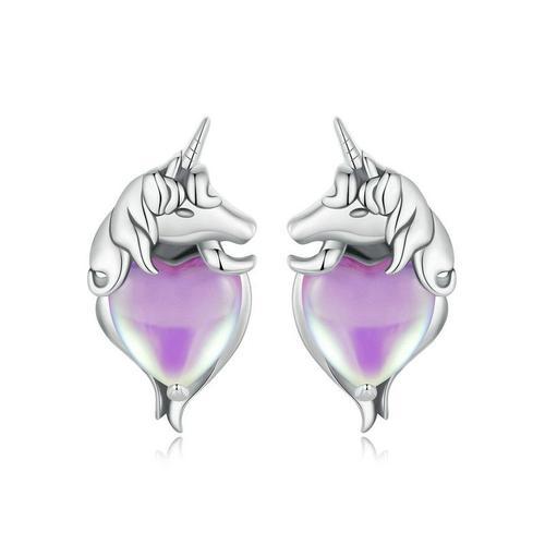 Boucles D'oreilles Merrill Unicorn Boulons À Double Tête Argent Ste... on Productcaster.