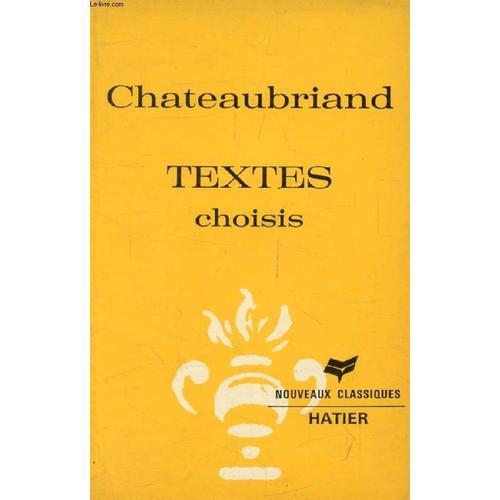 Textes Choisis (Les Nouveaux Classiques Hatier) on Productcaster.