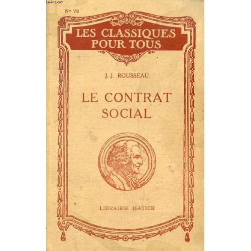 Du Contrat Social (Les Classiques Pour Tous) on Productcaster.