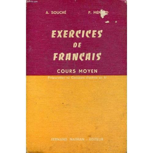 Exercices De Francais. Cours Moyen. Preparation Au Concours D Entre... on Productcaster.