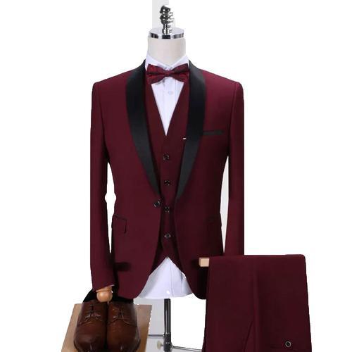 (Veste+Pantalon+Gilet)Costume Homme 3 Pièces Mariage Business Slim ... on Productcaster.