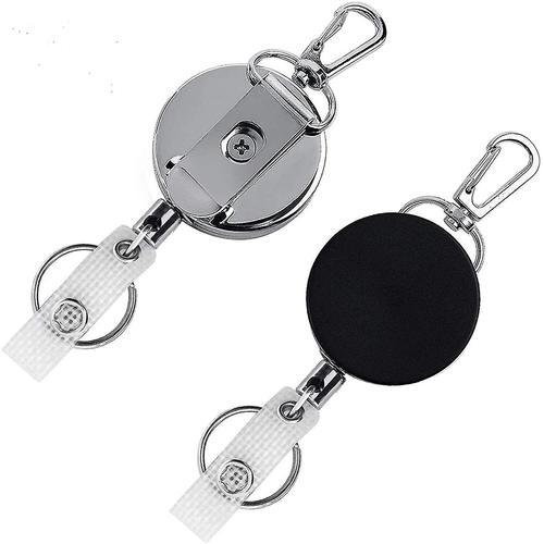 Porte-Clés Rétractable Robuste Avec Sangle Pour Badge De Carte D'id... on Productcaster.