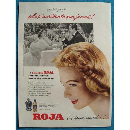 Publicité Papier - Brillantine Roja De 1957 on Productcaster.