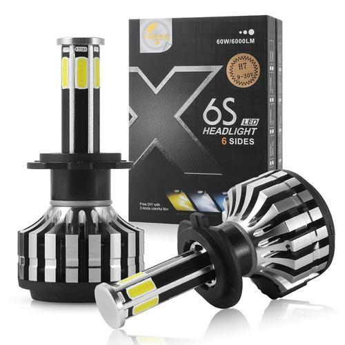 Ampoules Led Cob 6 Côtés Pour Voiture, Lampe Canbus, Lumière De Sau... on Productcaster.