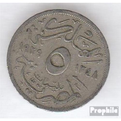 Égypte Km-No. : 346 1933 Cuivre-Nickel Très Très Beau 1933 5 Millie... on Productcaster.