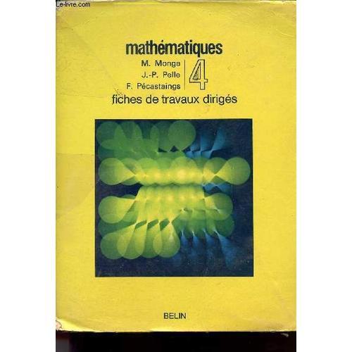 Mathematiques / N°4 - Fiches De Travaux Diriges on Productcaster.