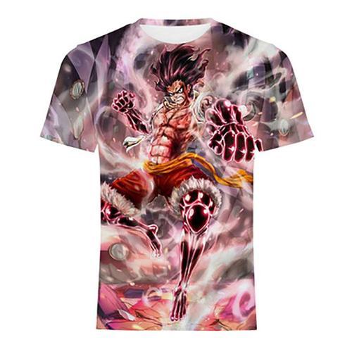 One Piece T-Shirt Hommes Imprimé Luffy Ace À Col Rond Tee Shirt Hom... on Productcaster.