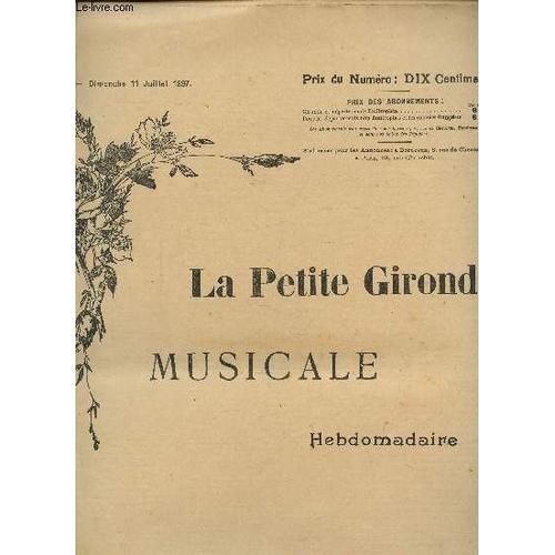 La Petite Gironde Musicale - N°26 - Dimanche 11 Juillet 1897 - Troi... on Productcaster.