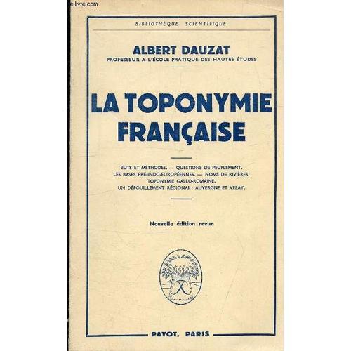 La Toponymie Francaise on Productcaster.