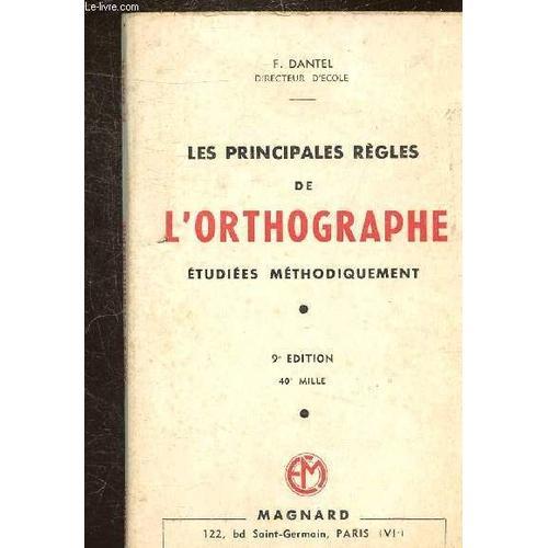 Les Principales Regles De L Orthographe Etudiees Methodiquement - on Productcaster.