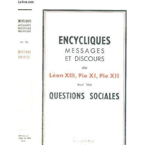 Encycliques Messages Et Discours Sur Les Questions Sociales on Productcaster.