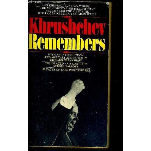 Krushchev Remember - With An Introduction Commentary And Notes - Li... on Productcaster.