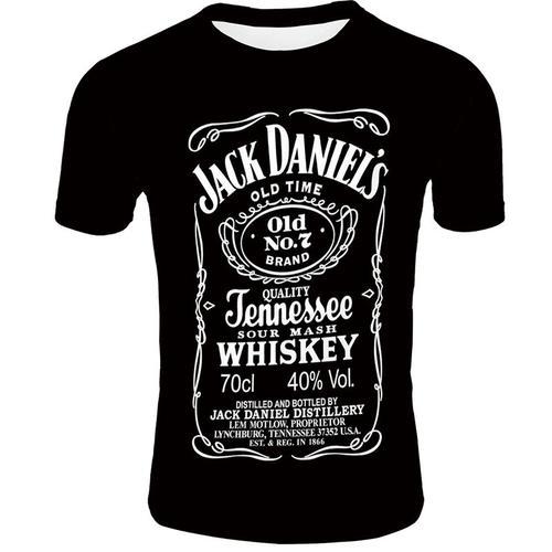 Jack Daniels T-Shirt Homme Tee Shirt De Marque T Shirt Col Rond Imp... on Productcaster.