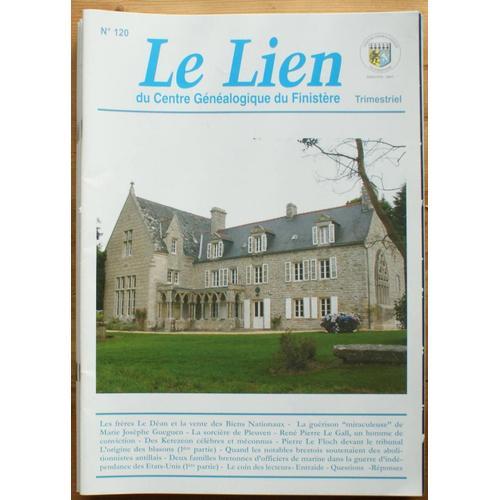 Le Lien Du Centre Généalogique Du Finistère - Numéro 120 De Décembr... on Productcaster.