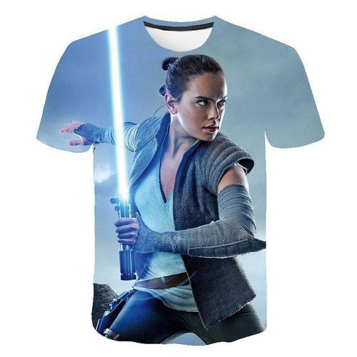 Star Wars T-Shirt Unisexe Hommes Femme Imprimé À Manches Courtes Ba... on Productcaster.