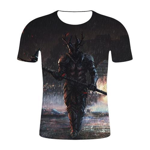 Game Of Thrones T-Shirt Unisexe De Marque Col Rond 3d Impression De... on Productcaster.