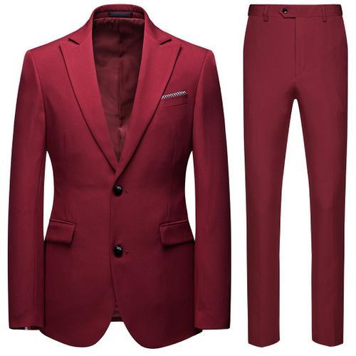 (Veste+Pantalon)Costume Homme De Marque D'affaires 2 Pièces Luxe Co... on Productcaster.