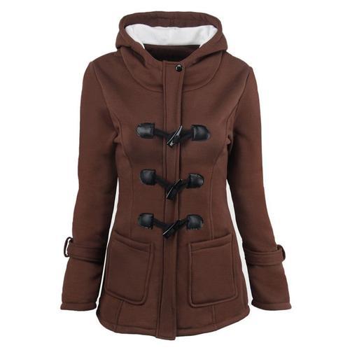 Manteau Femme De Marque Mi-Longue À Capuche Épaississant Parka Femm... on Productcaster.