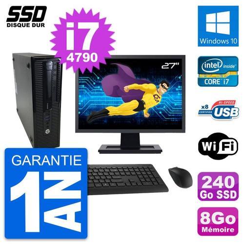 PC HP ProDesk 400 G1 SFF Ecran 27" i7-4790 RAM 8Go SSD 240Go Window... (Reconditionné) on Productcaster.