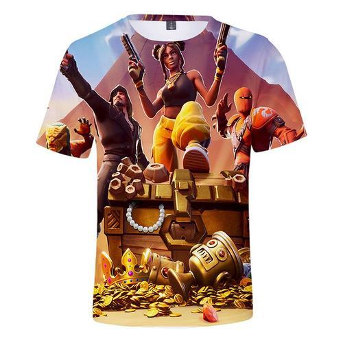 Fortnite T-Shirt Enfant Imprimé À Manches Courtes À Col Rond Tee Sh... on Productcaster.