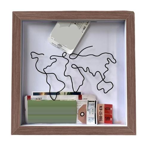 Adventure Archive Box, Travel Shadow Box, Ticket Shadow Box avec Fe... on Productcaster.