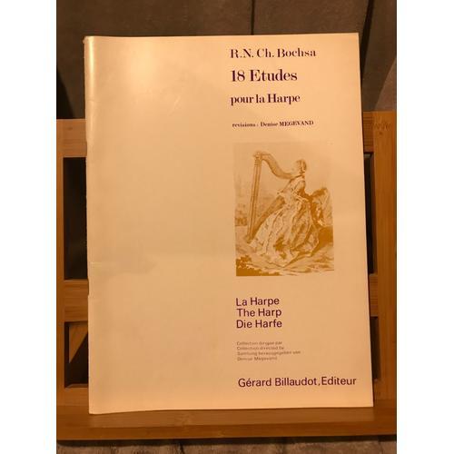 R. N. Bochsa 18 Études Pour La Harpe Partition Éditions Billaudot on Productcaster.