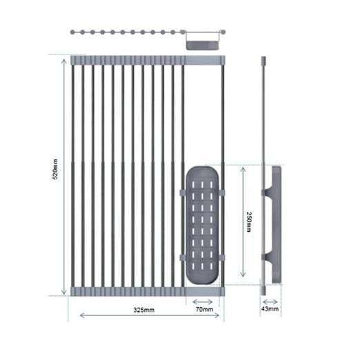 Égouttoir À Vaisselle Pliable En Acier Inoxydable 304, Qualité Alim... on Productcaster.