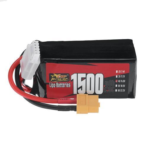 Batterie Lipo Zop Power 4s 14.8v 1500mah 120c 22.2wh Avec Connecteu... on Productcaster.