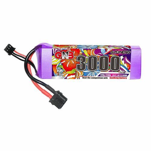 Batterie Lihv Gaoneng Gnb 7.6v 3000mah 120c 2s Avec Prise Xt60 / Xt... on Productcaster.