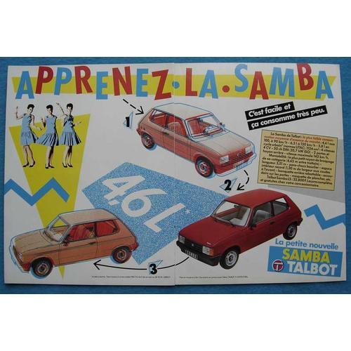 Publicité Papier - Voiture Talbot Samba De 1981 on Productcaster.