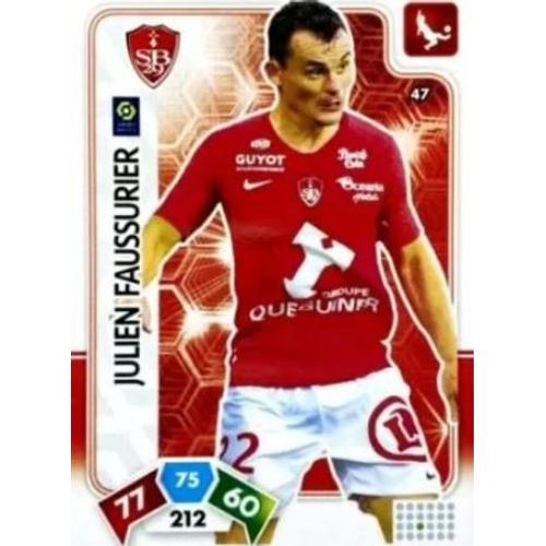 47 Julien Faussurier - Stade Brestois 29 - Panini Adrenalyn Xl Ligu... on Productcaster.