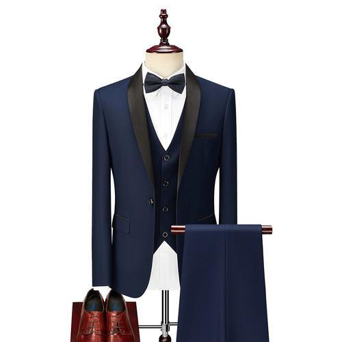 (Veste+Pantalon+Gilet)Costume Homme 3 Pièces Mariage Business Slim ... on Productcaster.