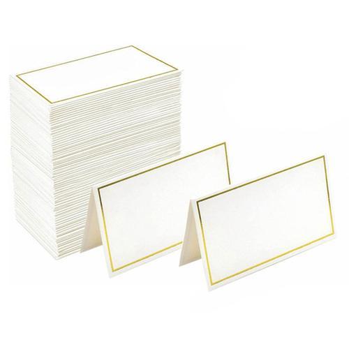 Cartes De Table 120 Petites Cartes De Avec Bordures En Feuille D'or... on Productcaster.