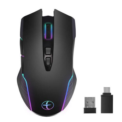 Souris Sans Fil Souris Jiggler Mouse Mover LED Rechargeable 2.4G Ma... on Productcaster.