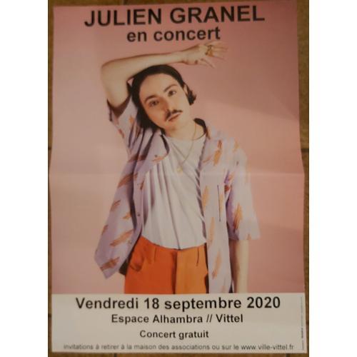 Julien Granel - En Concert 2020 - 30x42cm - Affiche / Poster Envoi ... on Productcaster.