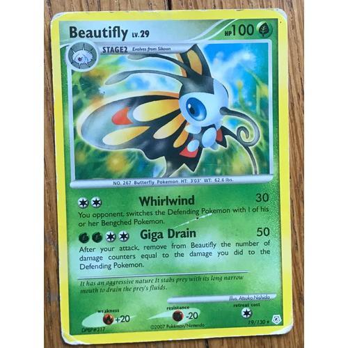 Carte Pokémon Beautifly 19/130 on Productcaster.