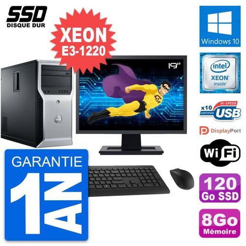 PC Tour Dell T1600 Ecran 19" Intel E3-1220 RAM 8Go SSD 120Go Window... on Productcaster.