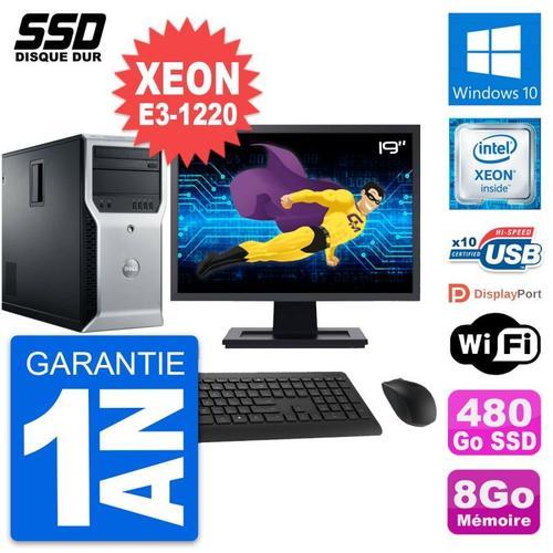 PC Tour Dell T1600 Ecran 19" Intel E3-1220 RAM 8Go SSD 480Go Window... on Productcaster.