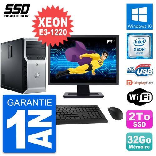 PC Tour Dell T1600 Ecran 19" Intel Xeon E3-1220 RAM 32Go SSD 2To Wi... on Productcaster.