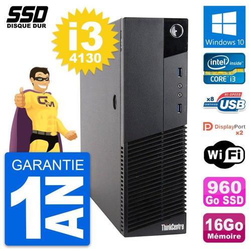 PC Lenovo ThinkCentre M83 SFF Intel i3-4130 RAM 16Go SSD 960Go Wind... on Productcaster.