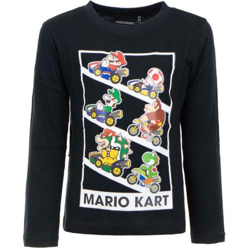 Super Mario - Mario Kart - T-Shirt Manches Longues - 4 Ans on Productcaster.