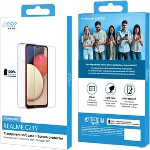 Myway Starter Pack Coque Souple + Verre Trempe Realme C21y on Productcaster.