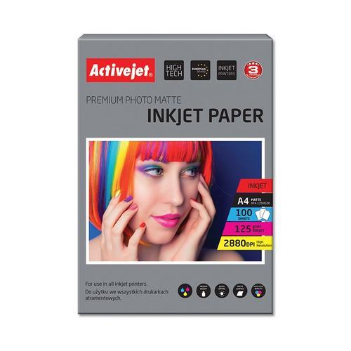 Activejet Papier Mat Ap4-125m100 (A4 100 Feuilles) on Productcaster.