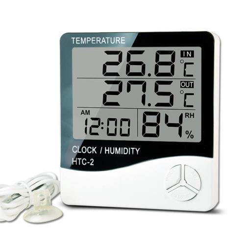 Thermomètre et hygromètre numérique HTC-2, affichage électronique d... on Productcaster.