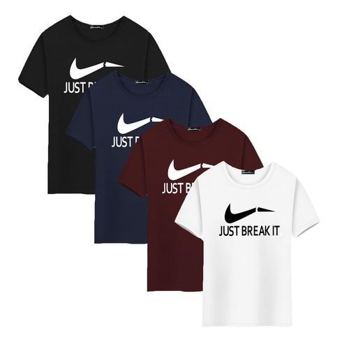 Lot De 4 Tee Shirt Homme Imprimé Col Arrondi Manches Courtes T-Shir... on Productcaster.