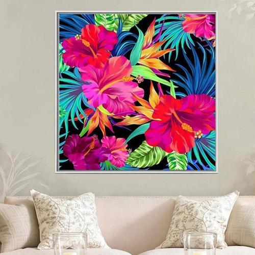 5d Bricolage Diamant Peinture Style Tropical Fleur Image De Strass ... on Productcaster.