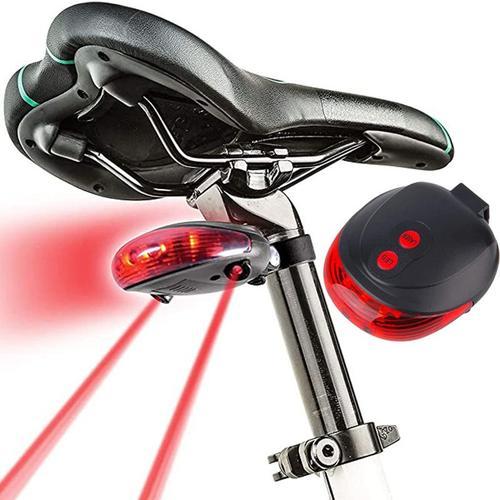 Feu Arrière De Vélo Tout Terrain, Lumière Laser Clignotante La Nuit... on Productcaster.